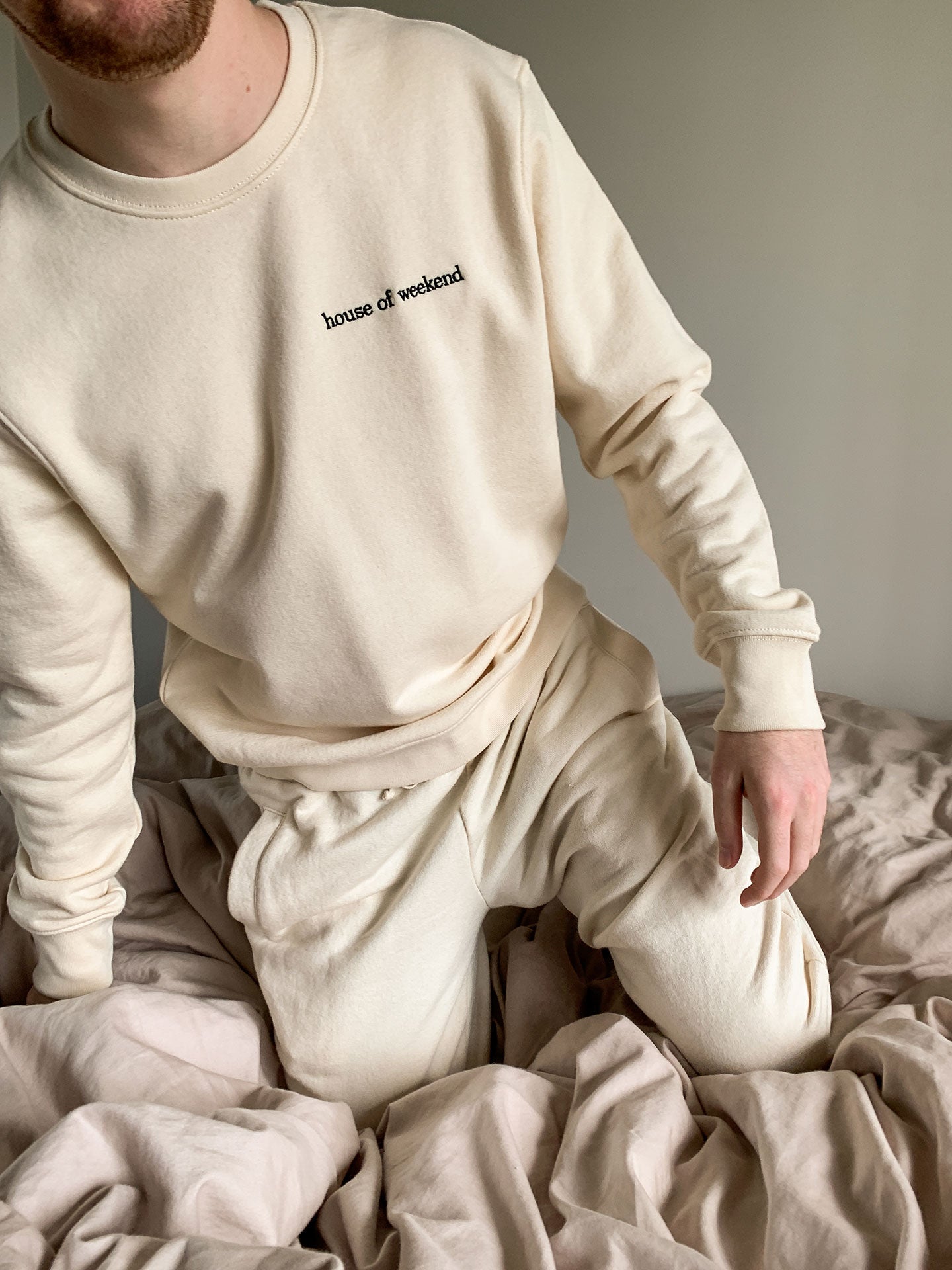 House of Weekend Crewneck in Cream