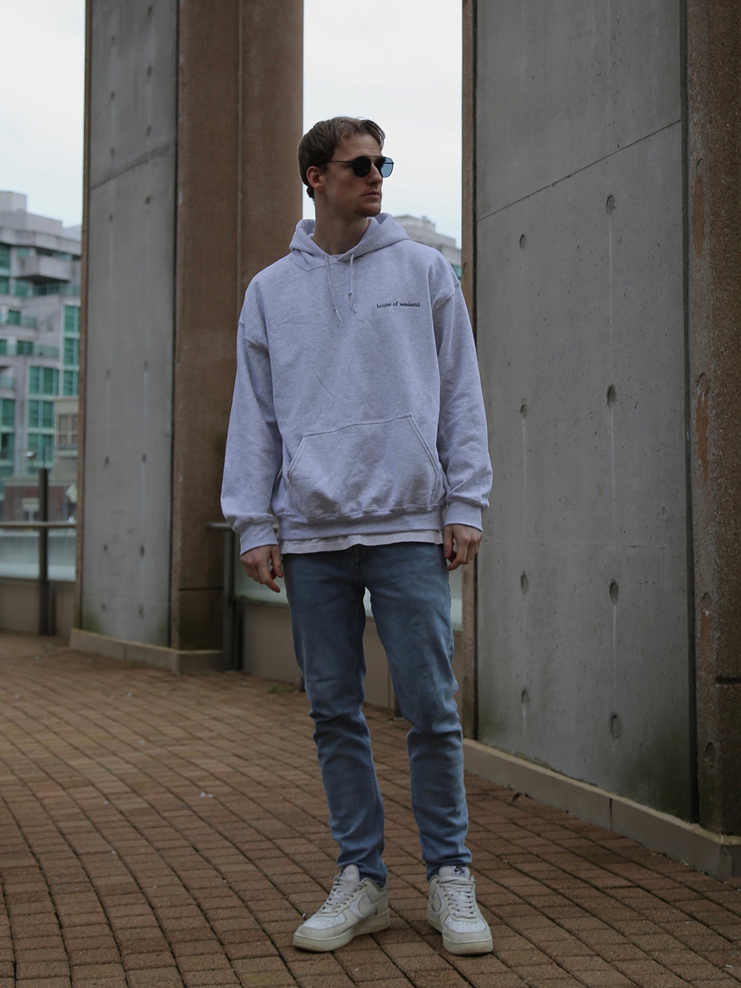 House of Weekend Hoodie in Grey