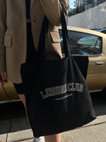 Load image into Gallery viewer, Leisure Club Oversized Tote in Black
