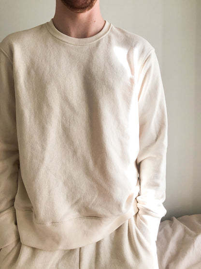 Imperfect Crewneck in Cream