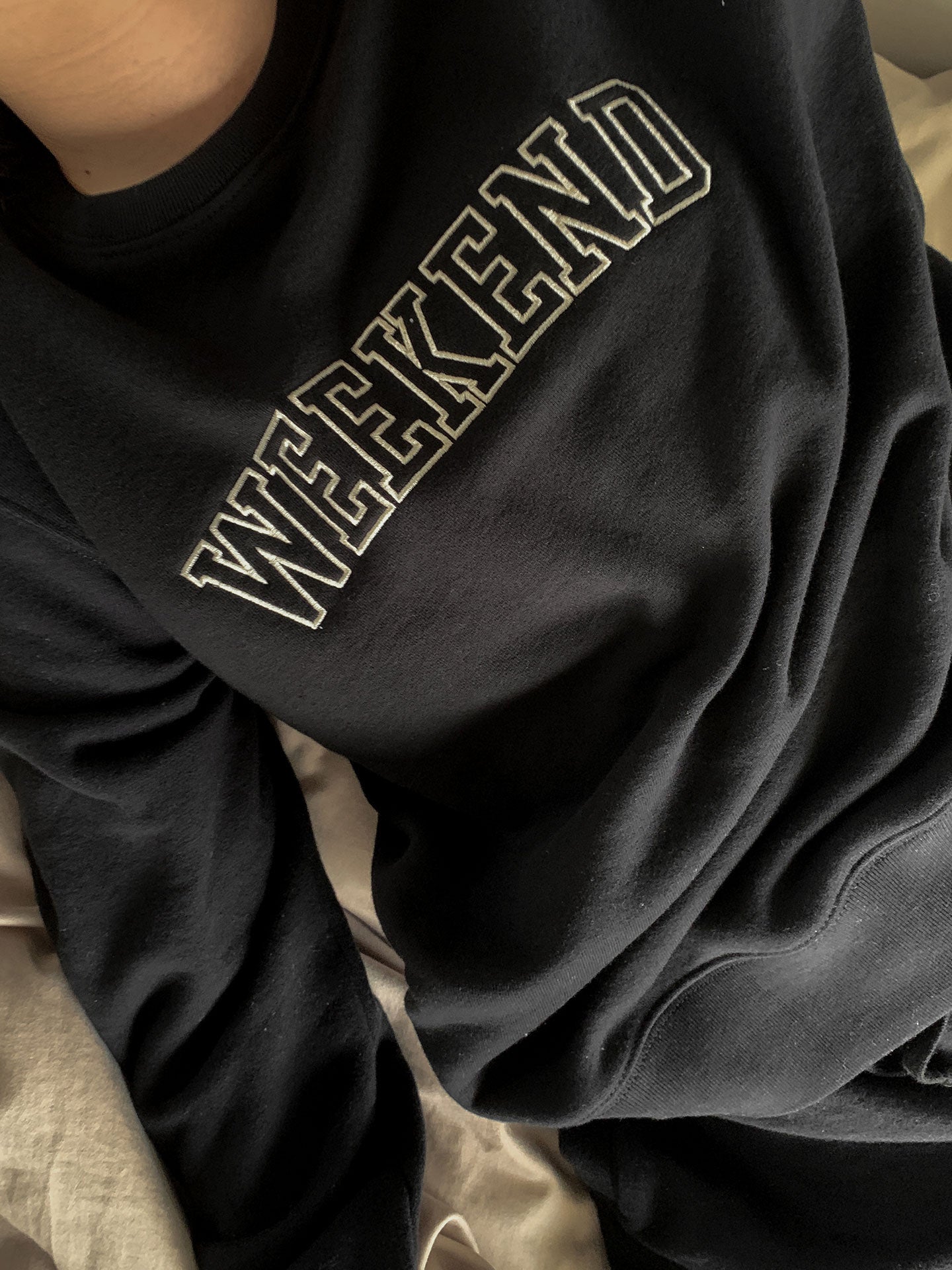 Weekend Crewneck in Black