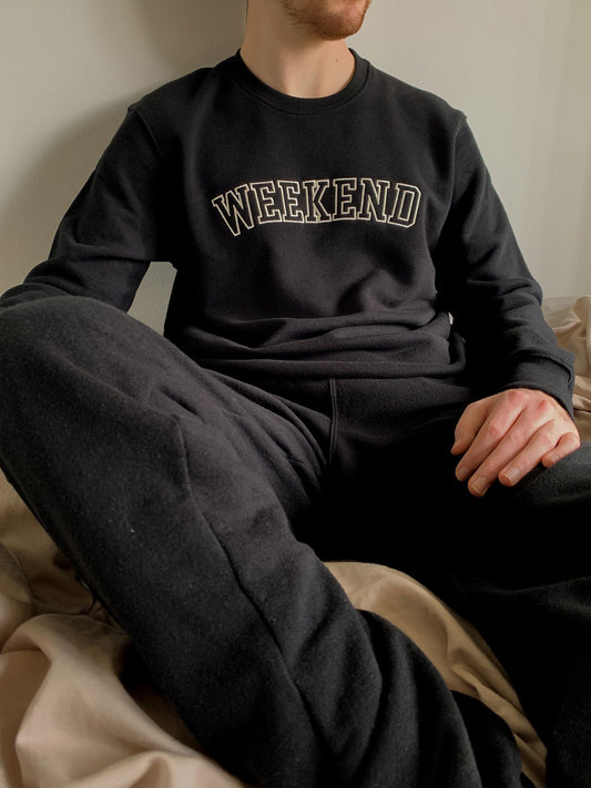 Weekend Crewneck in Black