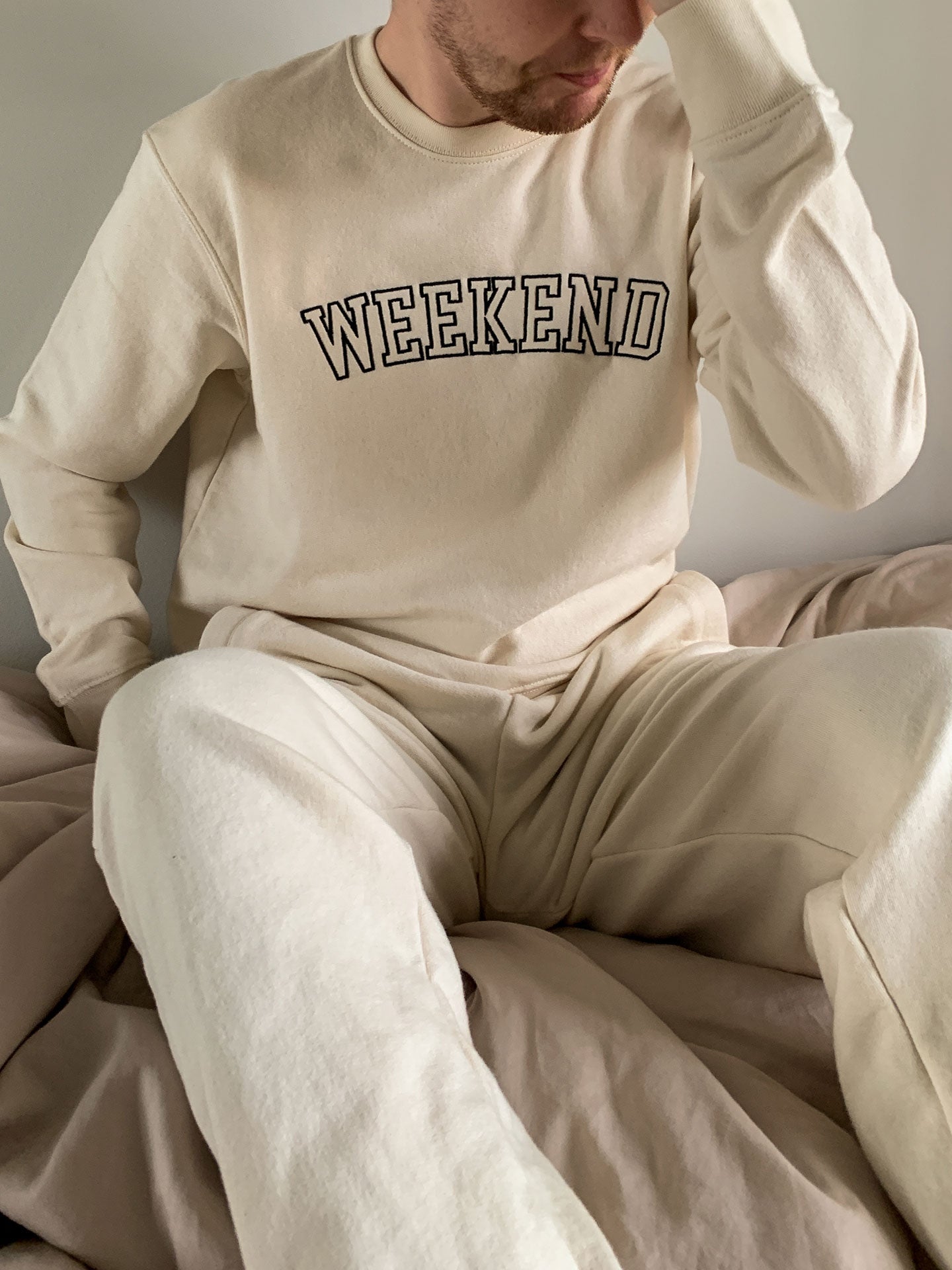 Weekend Crewneck in Cream