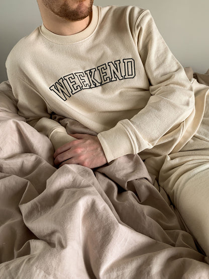 Weekend Crewneck in Cream